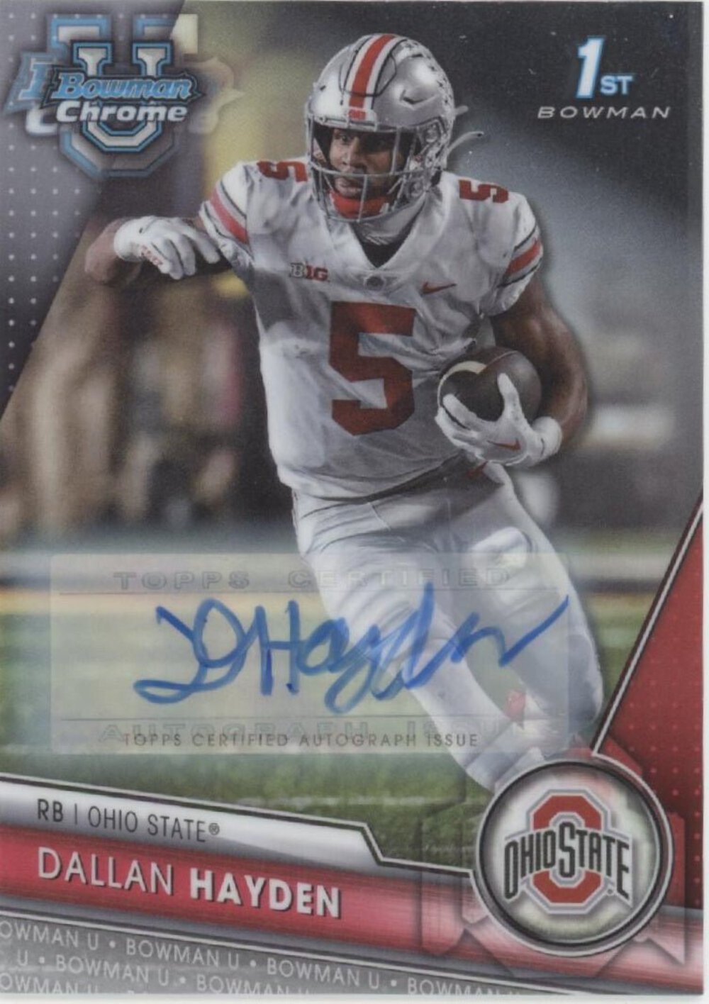 Dallan Hayden 2023 2023 Bowman Chrome University Auto #134