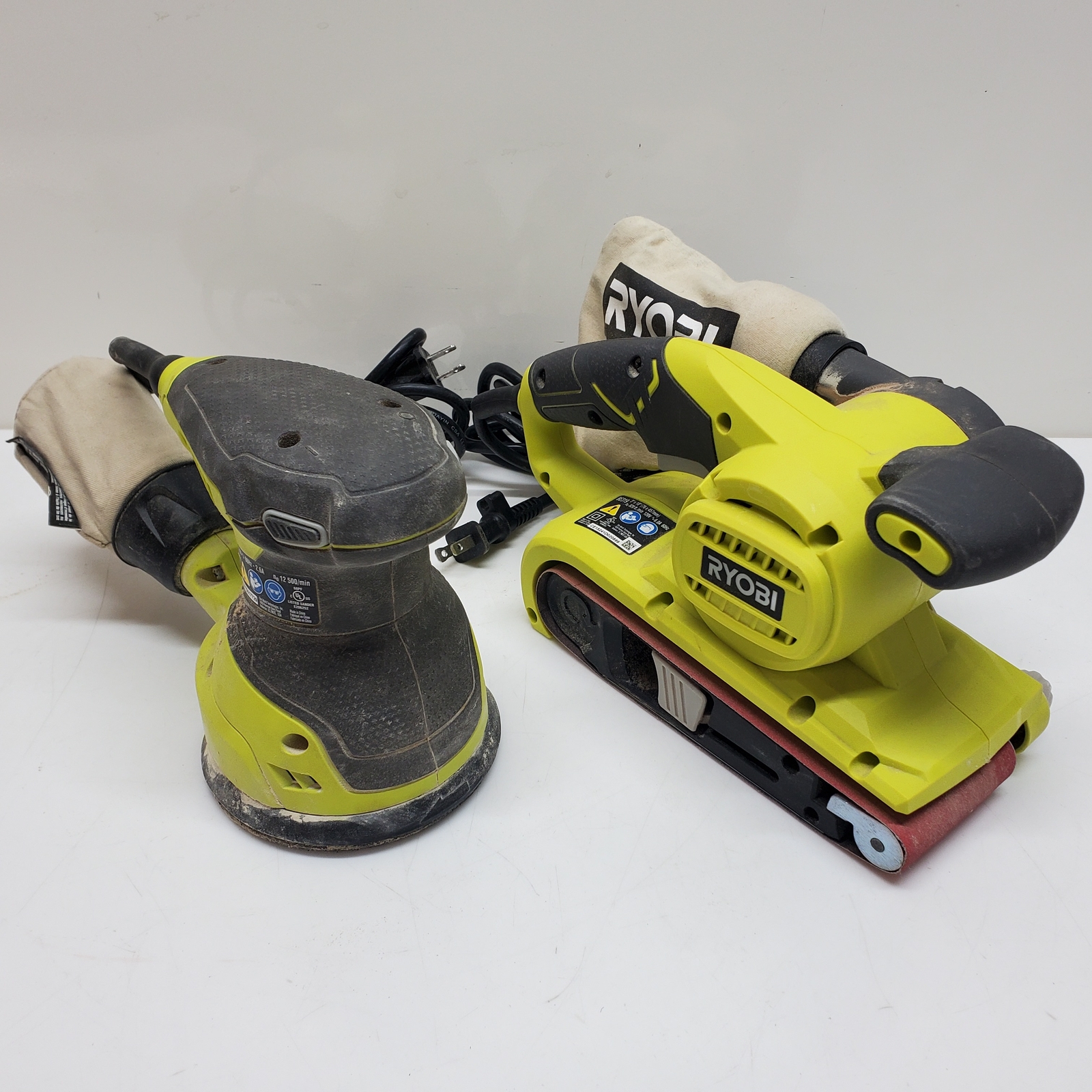RYOBI BE319 Corded Belt Sander with Ryobi RS290G Orbit Sander Lot eBay