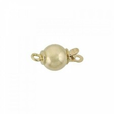 6mm 14K yellow Gold Round Lightweight Ball Clasp, Smooth