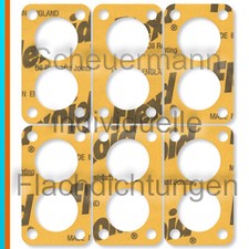 6x Gasket Carburetor base Weber 40 Dfi , Dcl , Dcz Ferrari 250, 275, 330, 365,