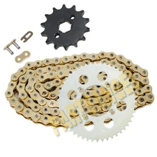 428-118L Gold Drive Chain & 14/50 Tooth Sprockets Kit for 2004-2013 Honda CRF100