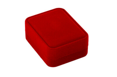 Indiamart Red Velvet Necklace Box Red Velvet Pendant Mini Set - Main Image