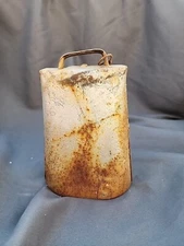 Vintage REAL Working Steel Cowbell Dinner Bell