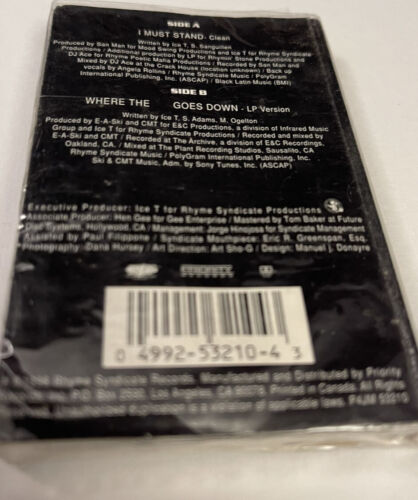 ICE T - I MUST STAND FACTORY SEALED CASSETTE SINGLE Tape Rap Hip Hop Rare 1996 - Picture 2 of 3