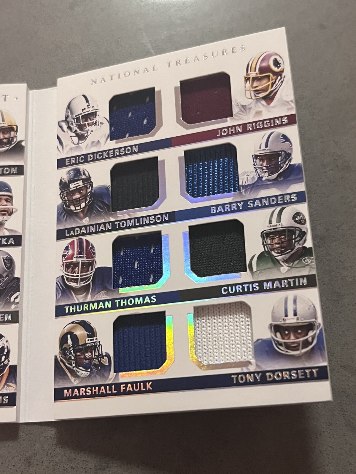 2020 Panini National Treasure HOF Chest Jersey Patch 24 Booklet 34/49 Rice Moss eBay