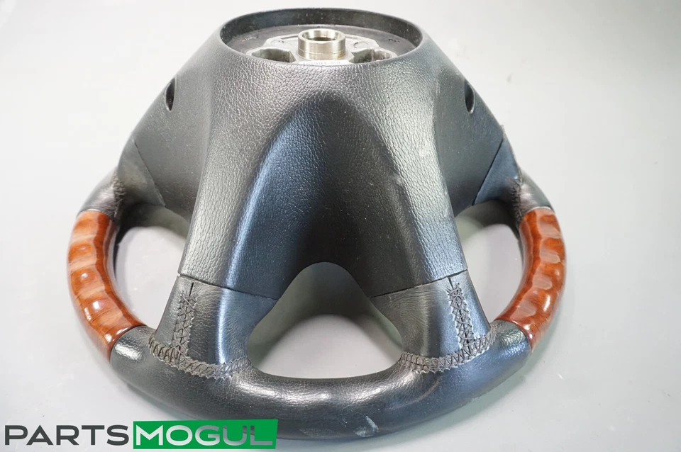 01-04 Rueda de conductor Mercedes R170 SLK320 SLK230 madera negra OEM Foto 3 de 4