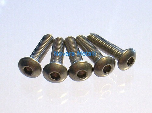 Dreneco Viti A Brugola In Acciaio Inox, Esagonale Tonda Testa A Bussola Bulloni, M2.5×5mm,100 Pcs - Foto 3