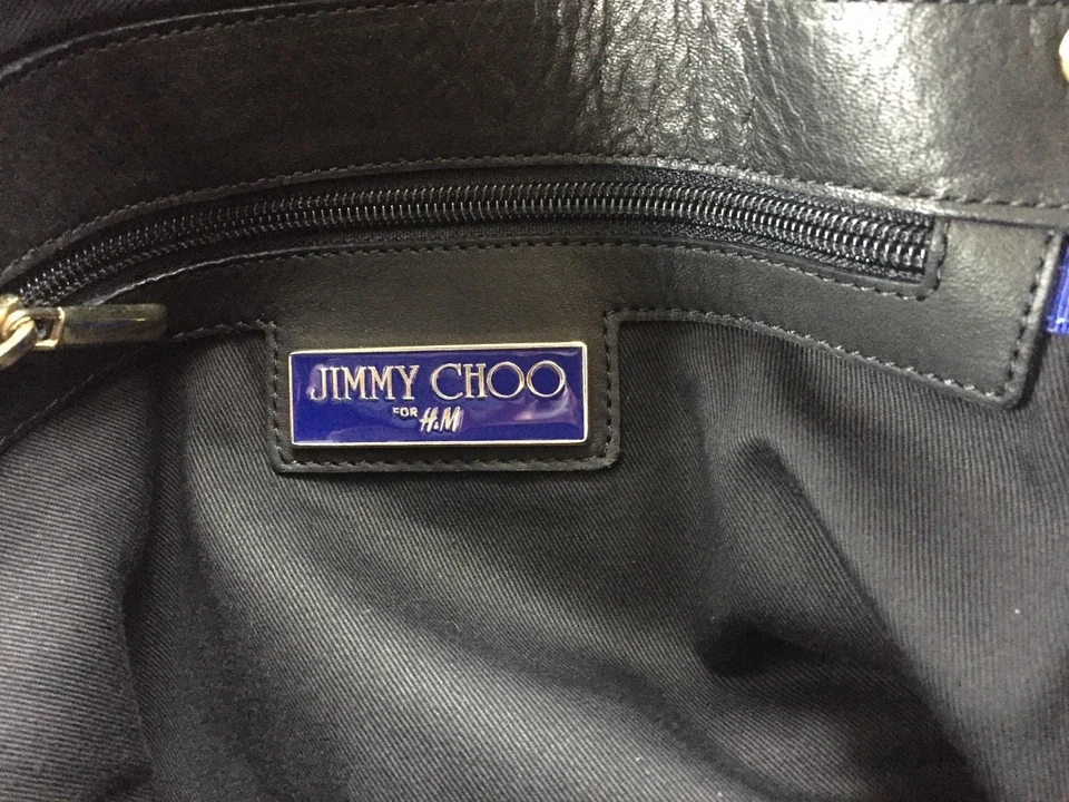 Jimmy Choo for H&M Tasche Ledertasche mit Nieten bag leather - Bild 4 von 4