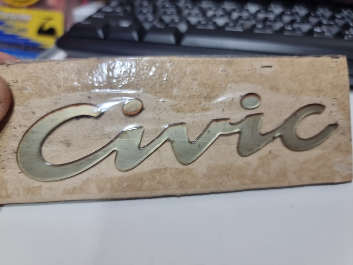 1993 頃 Honda Civic ホンダ純正 リヤエンブレム　EG EJ 1992-1995 Genuine Honda Civic EG6 Rear Logo Emblems OEM JDM