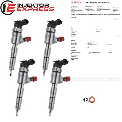 4x 0445110566 Einspritzdüse Injektor Citroen, Peugeot, Opel 1.6 D 9802776680