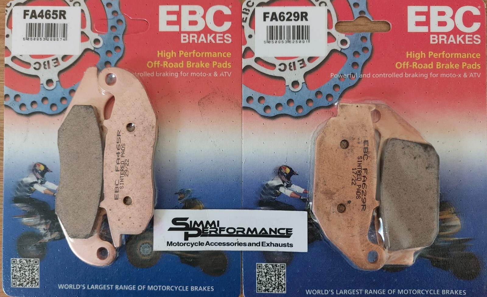 EBC Front & Rear Brake Pads R Series Honda CRF250 Rally 2017 2018 2019 2020 2021