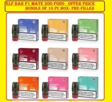 ELF BAR P1 MATE 500 PODS- PRE-FILLED PODS 20MG BOX OF 10 PC  OFFER