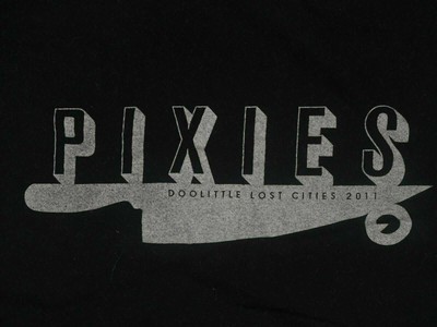 PIXIES Doolittle LOST CITIES TOUR 2011 vintage t shirt XL indie 