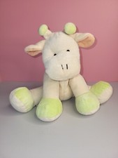 Dakin Baby Giraffe Cream Pale Green Plush Bean Bag 9" Stuffed Sewn Eyes Soft Toy