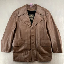 Western Sears The Leather Shop Leather Jacket Sport Coat Rockabilly 42