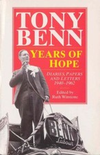 Benn, Tony : Years Of Hope: Diaries, Letters and Pape FREE Shipping, Save �s