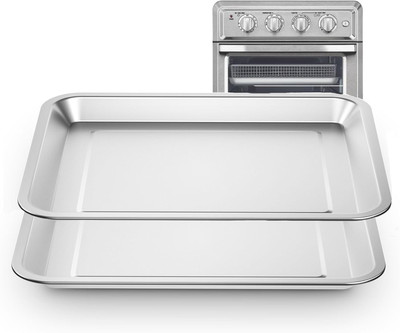 2 PCS Stainless Steel Baking Tray Pan Compatible with Cuisinart Toaster Oven Tra