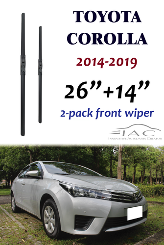 2014-2019 Toyota Corolla Front Windshield Wiper Blade 2 Pack Easy ...