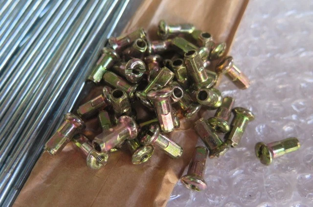 YAMAHA AS2 DT100 HT1 LT2 LT3 RD125 AS1 YAS1 YL2 REAR SPOKE 36 PC SET NOS JAPAN — 第 3/4 张图片