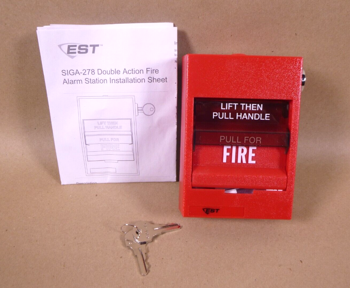 New Edwards SIGA-278 Manual Fire Alarm Pull Station W/ Keys,, | eBay