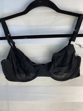 Aerie Smoothez Microfiber Unlined Full Coverage Black 34D Underwire NWT