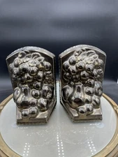 Vintage Fruit Grapes Apples Pears Bookends Pair