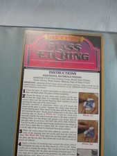 Vintage Armour Rub 'n' Etch Glass Etching Stencil - Mixed Lot