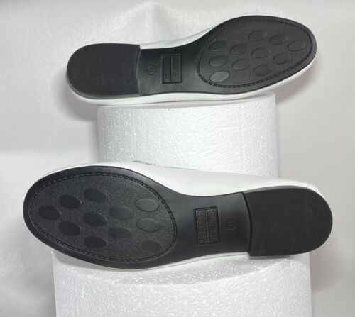 Mootsies Tootsies Momallory White Leather Tasseled Women's Loafers Size 8 - Picture 7 of 10