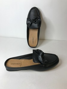 Comfortview Women's Wide Width Black Slip-On Mules w/Bow Size 12WW | eBay