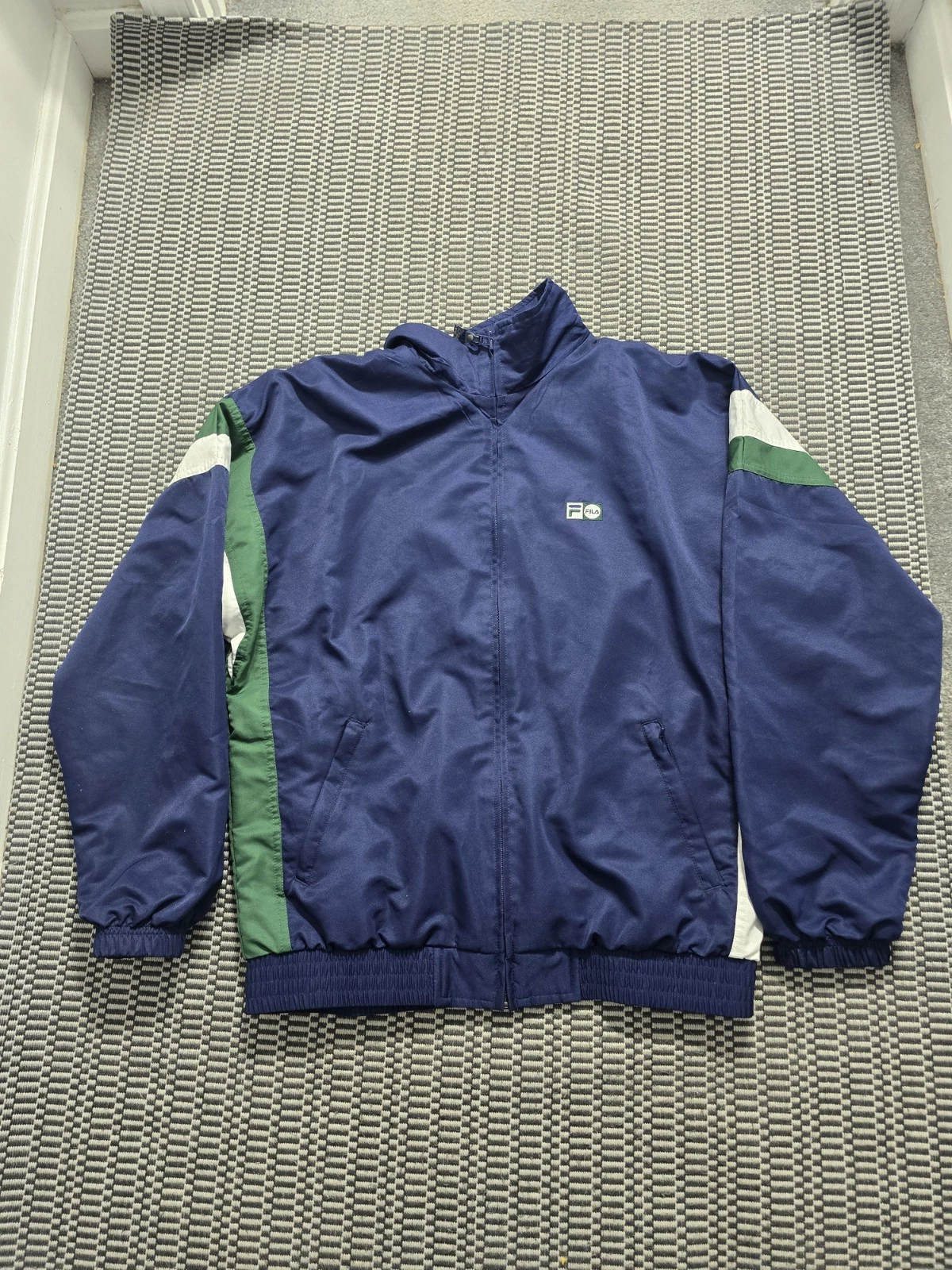 vintage Fila full zip warm up jacket men size medium