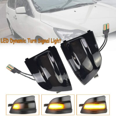 2x Dynamic Turn Signal Side Mirror Indicator LED Lamp For Ford Focus 2 MK2 C-MAX