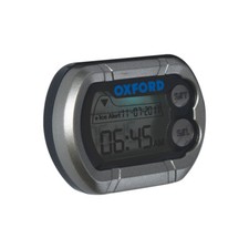 Oxford Digital Micro Clock Silver - Waterproof Motorcycle Clock - OF219/OX562