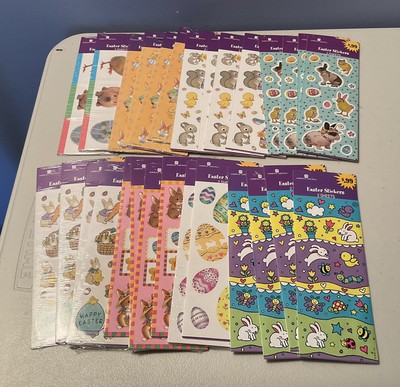 NEW Easter Stickers Lot of 56 Sheets By American Greetings Sealed NIP