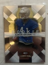 Aaron Brown /999 2009 Donruss Threads Retail Rookies #101 Lions Football Card