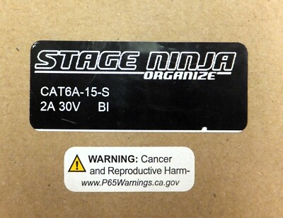 STAGE NINJA, CAT6A-15-S , CAT6-15-S CABLE REELS, YOUR CHOICE OF CAT6A OR CAT6