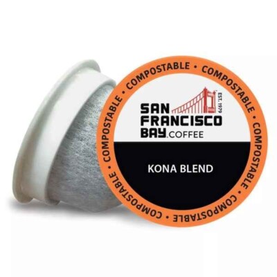 San Francisco Bay Compostable Coffee Pods - Kona Blend 80 Ct K Cup Compatible...
