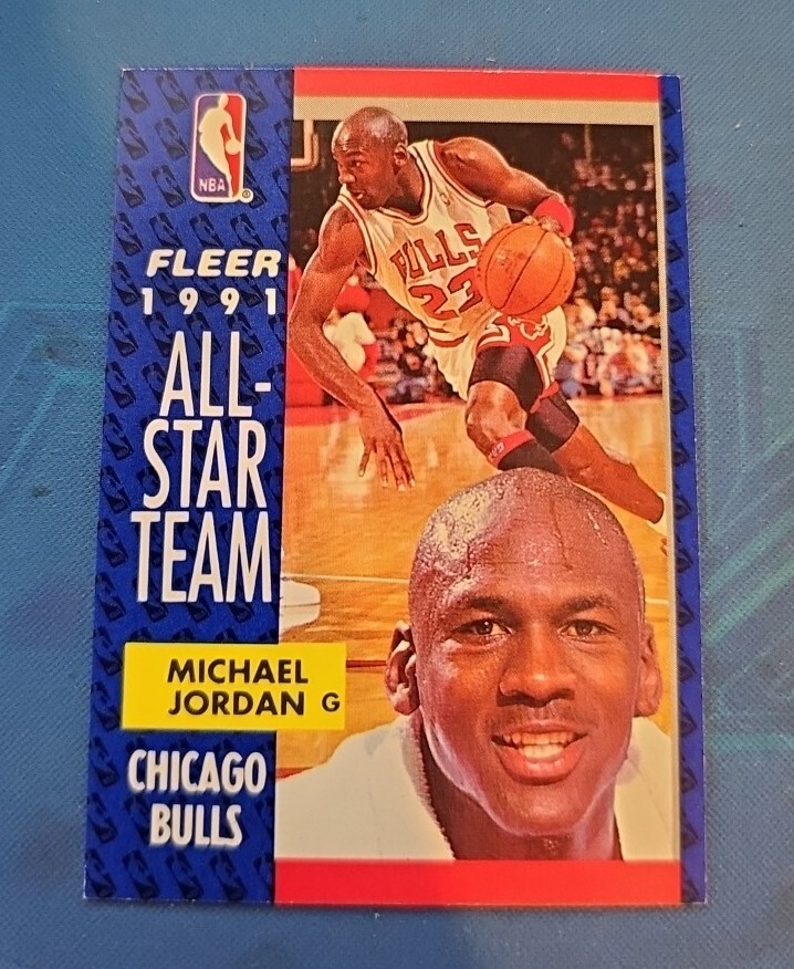 Michael Jordan 1991 Fleer All-Star Team #211 Chicago Bulls