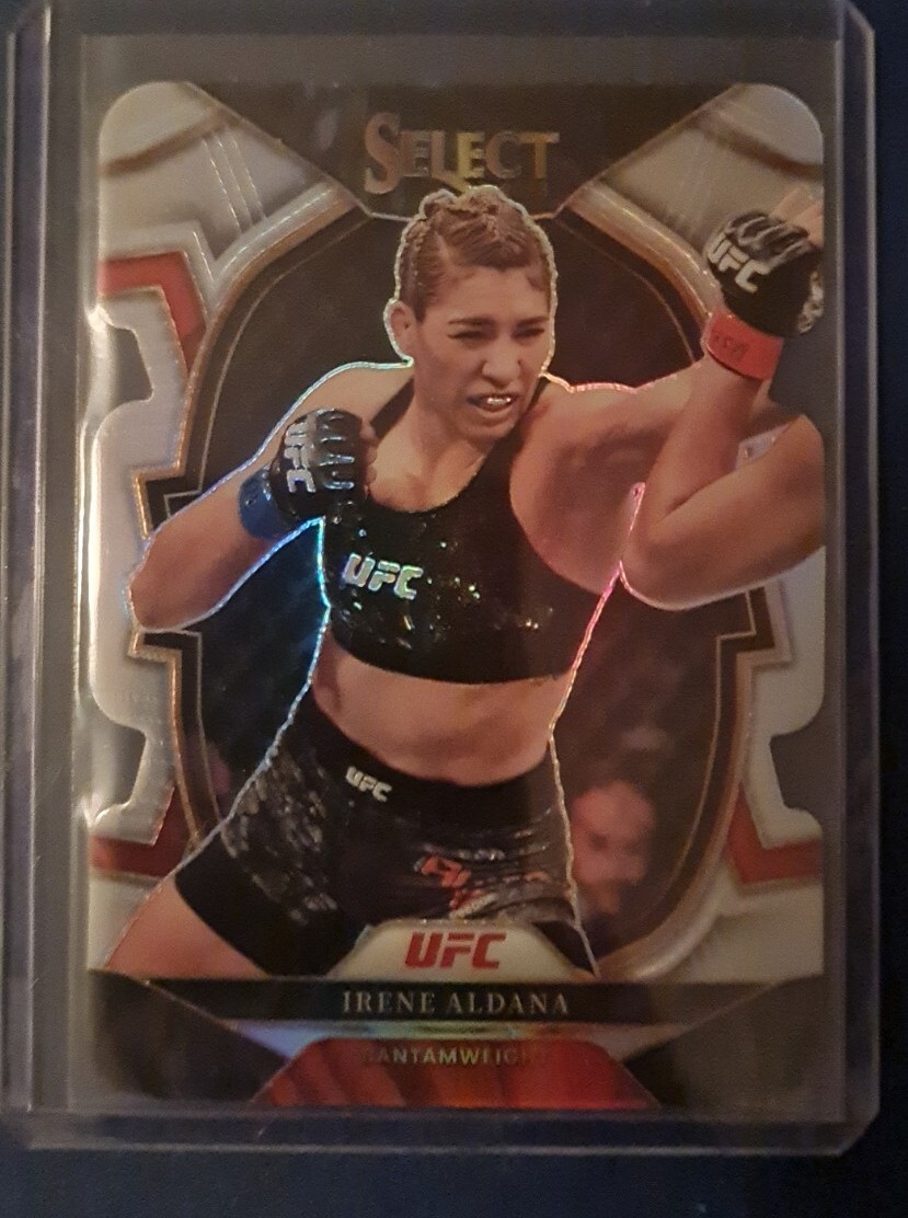 2023 SELECT UFC IRENE ALDANA CONCOURSE SILVER DIE-CUT PRIZM CARD