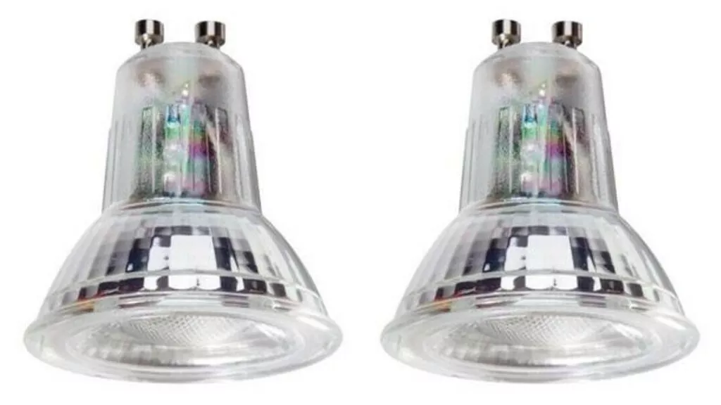 2 x Megaman 142222E Dimmable LED GU10 PAR16 Bulbs 36 4000K Cool White 4.7W