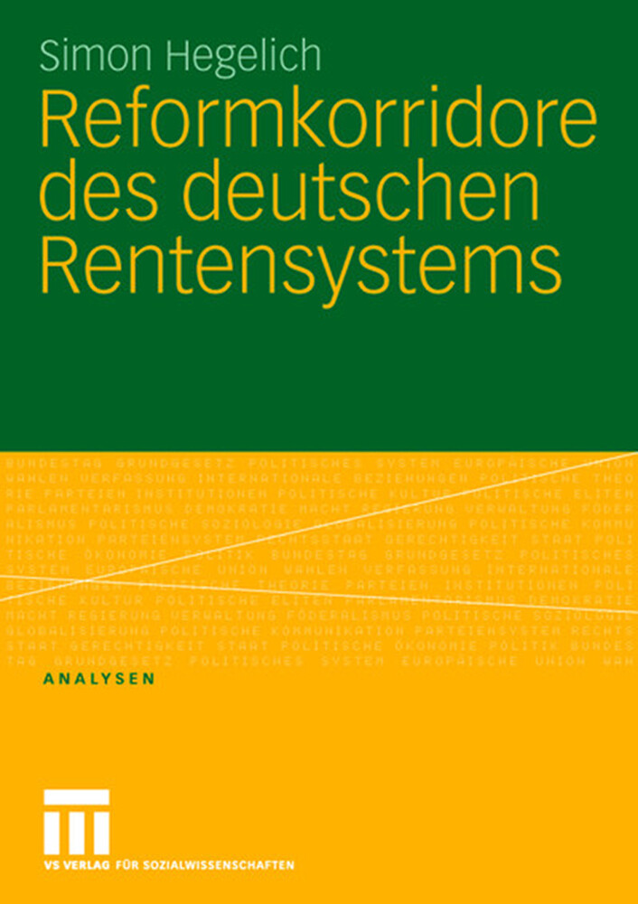 Reformkorridore Des Deutschen Rentensystems Simon Hegelich Taschenbuch