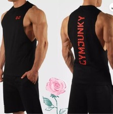 Men's Workout Tank Top Cotton Gym Sleeveless Bodybuilding Fitness Muscle T Shirt