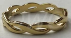 MELANIA TRUMP HIGH POLISHED GOLD TONE plated WRIST BANGLE BRACELET