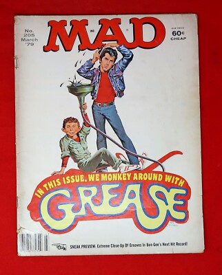 March 1979 #205 MAD Magazine, Monkey Around with Grease