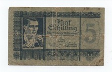 AUSTRIA 5 SCHILLING 1945 PICK 116 LOOK SCANS