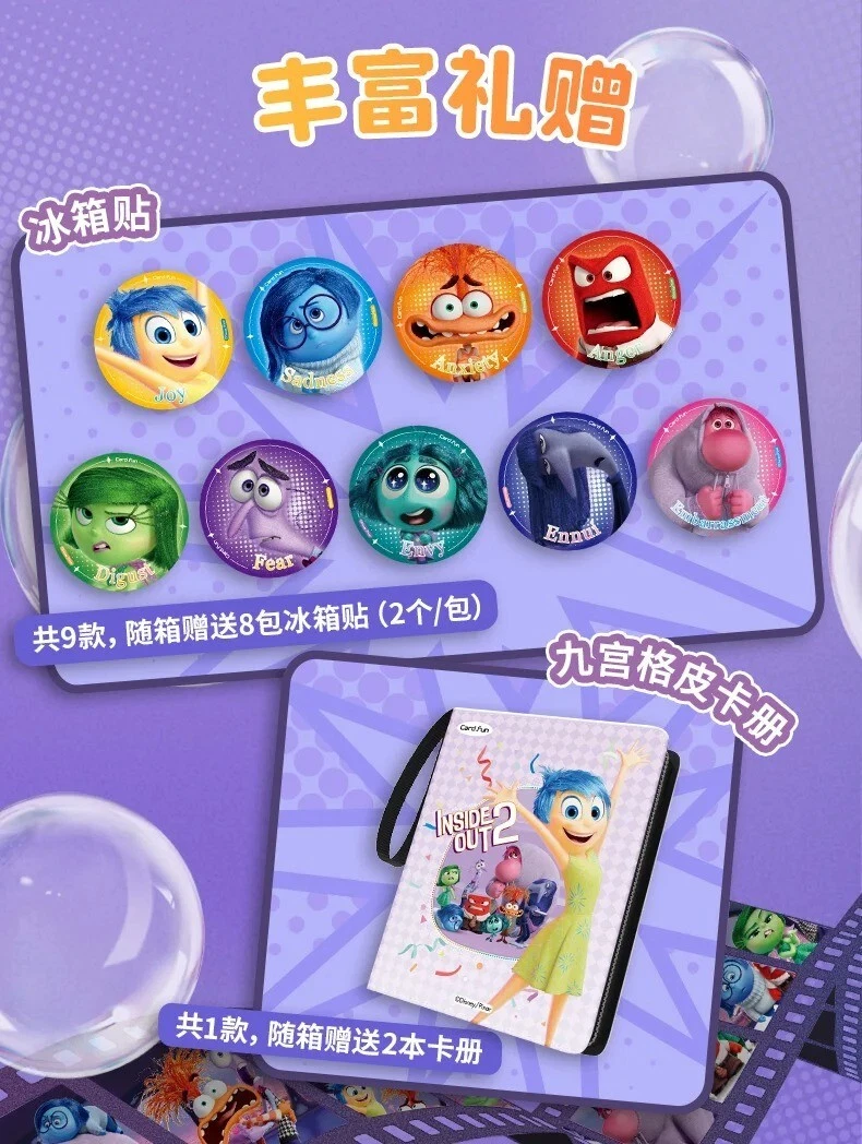 Card.Fun Inside Out 2 Cards Growing Diary Anime Collection Trading Cards Sealed Card.Fun Inside Out 2 Cards Growing Diary Anime Collection Trading Cards Sealed