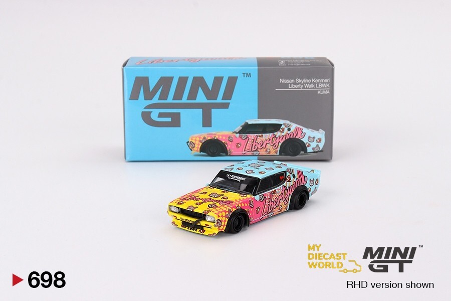 1/64 Mini GT #698 Nissan Kenmeri Liberty Walk LBWK Kuma