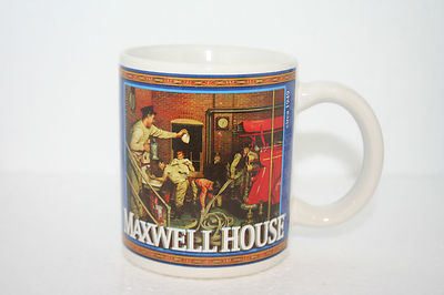 Vtg Advertising Maxwell House Coffee Mug Cup Iconic Graphics for 1949 & 1951