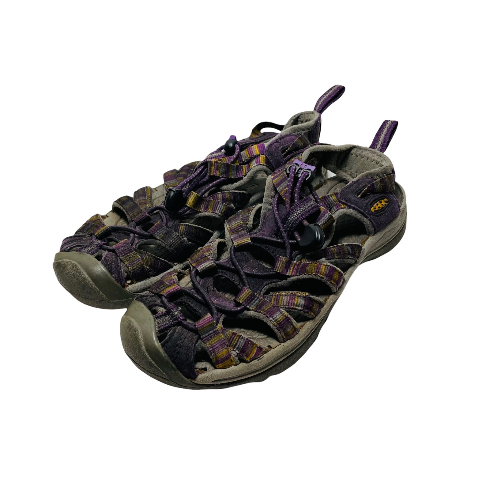 Sandali sportivi Keen da donna taglia 5 viola sussurrato grigio impermeabili escursionismo 1003725