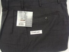 Kirkland Signature Men's Wool Pleated Dress Pants - Charcoal