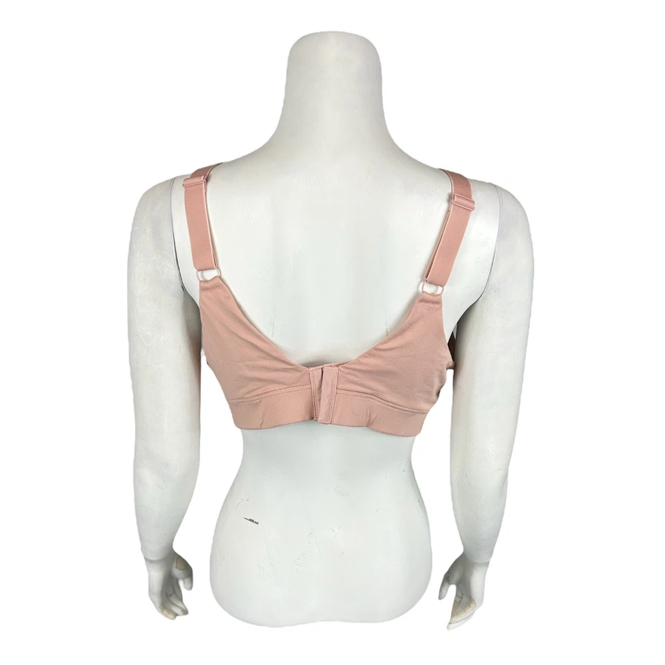 Sujetador para mujer Breezies cepillado sin aros alisado lateral rosa ceniza maciza talla 40D Foto 2 de 2